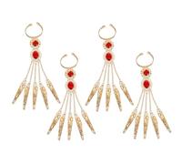 WOFASHPURET 4pièces Bracelet De Danse Égyptien Avec Ongle Accessoire De Costume Bijoux Fantaisie Pour Main Pour Soirées Thématiques