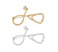 WOFASHPURET 4pièces Broches Chic Pour Médecins Ensemble De Épingles Stéthoscope or Et Accessoire Élégant Pour Événements Et Tenues