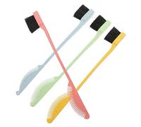 WOFASHPURET 4pièces Brosse à Sourcils à Double Pointe Peigne à Sourcils Peigne à Brosse Pour Racine Des Cheveux Fournitures De Maquillage