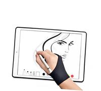 WOFASHPURET 4pièces Gants De Dessin à Deux Doigts pour Artiste pour Croquis Et Graphiques s Noir