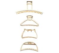 WOFASHPURET 4pièces Pince à Cheveux Métal Alliage De Zinc Clip à Cheveux Antidérapant Avec Griffe Pour Femmes Accessoire Élégant Pour Toutes Occasions