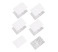 WOFASHPURET 5 ensembles Autocollants Nail Art Géométriques Décorations Ongles DIY PVC Style Moderne