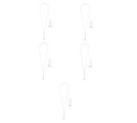 WOFASHPURET 5 Ensembles Set de Bijoux Fantaisie Boucles Oreilles et Collier Allumette Créatifs pour Femmes et Filles Accessoire Polyvalent Chic pour Tenue Décontractée ou Cérémonie