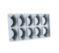 WOFASHPURET 5 paires Faux Cils Naturels pour Filles Maquillage Réaliste Doux et Confortables