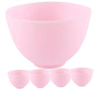 WOFASHPURET 5 Pièces bol de masque bols pour le visage Masque facial Bol à mélanger Outil de bricolage bol de bricolage bols à mélanger pour masque bols en silicone Gel de silice rose