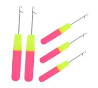 WOFASHPURET 5 Pièces Crochet pour Locks Cheveux et Aiguille à Tresser Support à Tresser Pré-étiré pour Jumbo et Tresses Bulles