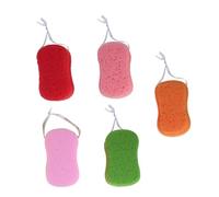 WOFASHPURET 5 pièces Éponge de Bain pour Corps Exfoliante et Nettoyante Forme Huit Couleurs Mixtes Outil Pratique pour Bain