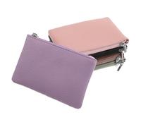 WOFASHPURET 5 Pièces Mini Zipper Pouch Wallet Set Compact Change Purse for Women and Men Portable Small Bag for Cards Cash Coins Daily Travel Use