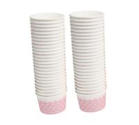 WOFASHPURET 50 Pièces Bols Papier pour Glace et Yaourt Coupelles Jetables Multipurpose Papier Épais avec Motifs Bols à Mousse pour et Usage Quotidien
