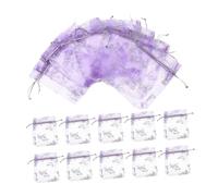 WOFASHPURET 50 Pièces Lot de Sachets Organza avec Cordon pour Bonbons Bijoux Fête Anniversaire Mariage Petit Sachet Raffiné