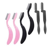 WOFASHPURET 6 pièces Peignes à Cils Pliants Acier Inoxydable Peigne à Sourcils Ergonomique Pliable Outil de Maquillage et Toilettage Pratique pour Voyage et Usage Quotidien