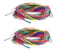 WOFASHPURET 64 Pièces Fils de Colorés Dégradés de Cordes pour Tresses Diy Accessoires Filles