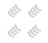 WOFASHPURET 8 Paires Plaques Métal Talon pour Chaussures Homme Protège-talon Robuste Anti-usure Kit Réparation Semelle Facile à Installer Randonnée et Activités Extérieures