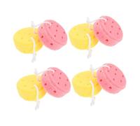 WOFASHPURET 8 Pièces Bath Sponges For Newborns Soft Exfoliating Round Shower Pouf In And Gentle Body Wash Cloth For Sensitive Skin And Bathing