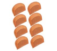 WOFASHPURET 8 pièces Peigne Bois Antistatique Démêlant pour Cheveux Fins Petit Peigne de Poche Confortable et Pratique pour Types de Cheveux Usage Domestique et Voyage