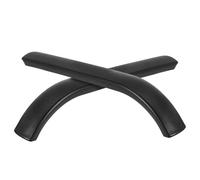 WOFASHPURET Accoudoirs Tubulaires Ronds Noirs 25 Mm pour Chaise de Bureau, Coussinets de Rechange en Plastique, Paire D'accoudoirs Compatibles Chaises Bureau et Formation, Confort et