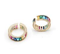 WOFASHPURET Bague Ouverte Réglable Couleur Arc-ciel Bague Orteil Vintage Délicate Pour Femme Et Fille