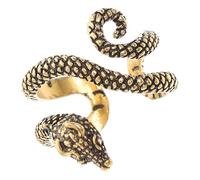 WOFASHPURET Bague Serpent Vintage Ajustable Alliage Robuste Design Ouvert pour Femmes Anneau Gothique Boho Polyvalent