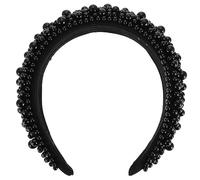 WOFASHPURET Bandeau Éponge Baroque Perles Accessoire Élégant pour Fête Mariage et Décoration Quotidienne