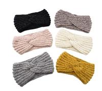 WOFASHPURET Bandeau Tricoté Croisé Laine Pour Sport Femme Et Fille Blanc Serre-tête Chaud Et Confortable