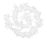 WOFASHPURET Boa Blanc Pour Femme Décoration Costume Mariage Années Accessoires Écharpe Plumes Douce Souple