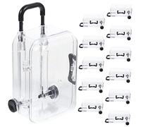 WOFASHPURET Boîte à Bonbons Mini Valise 12pcs Noire Coffret De Voyage Transparent Décorations De Fête à Thème Mini Bagages Pour Mariage Et Bain Nuptiale Décorations Créatives Et Délicates