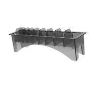 WOFASHPURET Boîte de Rangement pour Peignes de Tondeuse à Cheveux Organisateur Rectangulaire pour Accessoires de Coiffure Étui Noir Compatible Multiples Modèles pour Salon et Usage Domestique