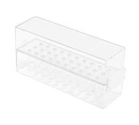 WOFASHPURET Boîte de Rangement Transparente pour Accessoires de Support de Compartiments et Durable pour Organisation Forets à Ongles