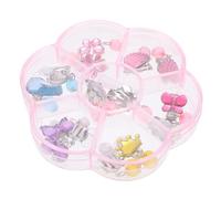 WOFASHPURET Boucles D'oreilles à Clips Pour Garçon Et Filles Fille Transparentes, Accessoires Décoratifs Élégants, Boîte Présent De Fleur, Usage Quotidien Et Événements Spéciaux, Taille Adaptable