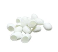 WOFASHPURET Boules de Soie Naturelle Exfoliantes 90 Pcs Nettoyage Visage Gommage Peau Sensible Beauté Démaquillage Contour des Yeux
