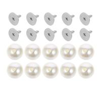 WOFASHPURET Boutons-pression Perles Nacrées 10 Mm, Lot de 100 Pièces, Boutons de Remplacement sans Couture avec Vis, Accessoires Couture pour Vêtements Diy, Chemises, Pulls et Manteaux
