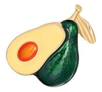 WOFASHPURET Broche Avocat Fantaisie Bijoux pour Femmes, Alliage Robuste, Épingle de Sûreté Décorative, Accessoires Mode, Tenue Bureau et Casual, Taille Moyenne, Vert Avocat