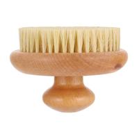 WOFASHPURET Brosse Exfoliante Corps Ronde en Bois Solide pour Gommage et Massage Adaptée au Bain Quotidien