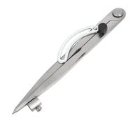 WOFASHPURET Calibre de Traçage 200 Mm en Acier Inoxydable Aile Réglable, Compas Professionnel pour Travail du Cuir et Bricolage, Jauge D'espacement Portable Porte-crayon Intégré