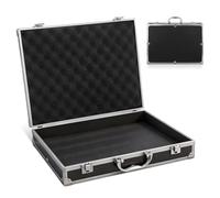 WOFASHPURET Coffret à Outils Multifonction en Alliage D'aluminium Boîte à Outils Rigide Noire Taille 08 Mallette de Transport Légère et Résistante pour Rangement Remède et Accessoires Usage