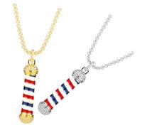 WOFASHPURET Collier Avec Pendentif En Forme De Croix Pour Femme 2 Pièces Chaîne Bracelet Bague Collier Anti-Mauvais Œil Bijoux Pour Femme Collier En Or Alliage D'Aluminium