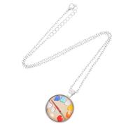 WOFASHPURET Collier bijoux de palette d'art pendentif peintre bijoux artistiques pendentif artiste Accessoires de bijoux accessoires pour étudiants en art Alliage de zinc
