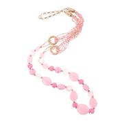 WOFASHPURET Collier Long Perles Colorées Femme Bijou Bohème Vintage Fait Main Chaîne Résine Alliage Réglable Accessoire Rétro pour Plage Festivals et Cadeau