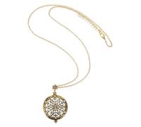WOFASHPURET Collier Pendentif Loupe Vintage en Verre Bijoux Décoratifs pour Lecture Longue Chaîne en de Zinc pour Femmes Accessoire Chic et Pratique