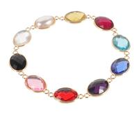 WOFASHPURET Connecteurs Ovales Résistants pour Bijoux, Lot de 10 Pièces Breloques Multicolores, Adaptés la Création de Bracelets et Colliers, Accessoires pour Artisanat