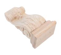 WOFASHPURET Console Décorative en Bois Sculpté 10x18x6 Cm, Corbeau Rustique Européen pour Étagères et Décoration Murale, Applique Traditionnelle en Bois Massif pour Embellir Meubles