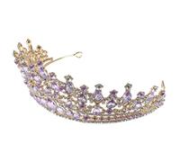 WOFASHPURET Couronne De Strass Pour Mariée Demoiselle D'Honneur Diadème Coiffe Pour Femme Bal Reine Concours Décoration Couronne Invité Mariage Royal Bandeau Coiffe De Mariage