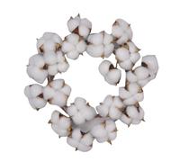 WOFASHPURET Couronne Suspendue de Fleurs Séchées et Guirlande de Coton 25 Cm en Coton et Polyester, Bien Réalisée, Vive, Décor Romantique Polyvalent pour Maison et Mariage