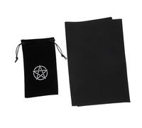 WOFASHPURET de Rangement pour Cartes de Tarot avec Cordon Pentacle Nappe Épaisse et Résistante Pratique pour Divination et Protection des Cartes