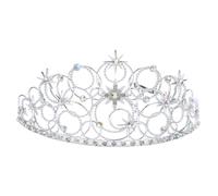 WOFASHPURET Diadème Femme Couronne Strass Étoiles Mariage Spectacle Serre-tête Princesse Bijoux Cheveux Scintillant Coiffe Mariée