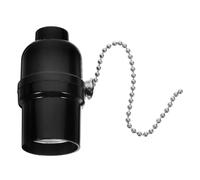 WOFASHPURET Douille de Plafonnier E27 Chaîne de Traction et Interrupteur à Tirette en Bakélite, Support Polyvalent pour Lampes, Adapté à Divers Environnements D’Éclairage