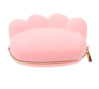 WOFASHPURET en Silicone Porte-Monnaie pour Femme Changer de de Rangement à Main étiqueter détient Porte-Monnaie en Silicone Joli Porte-Monnaie Gel de silice Rose