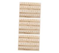 WOFASHPURET Ensemble 3 Pièces Tableau Alphabet Braille Bois Tactile Apprentissage Braille Portable Outil Pédagogique Personnel Non Voyant Adultes Garçon et Filles