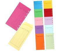 WOFASHPURET Enveloppes Budget Lot de 12 pour Classeur et Gestion de Budget, Pochettes Colorées en Carton Kraft pour Économies et Gestion des Dépenses