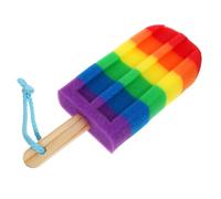 WOFASHPURET Éponge Exfoliante Colorée Forme de Glace Éponge Bain Douce et Moussante Nettoyage Corps Doux Portable pour Voyage et Usage